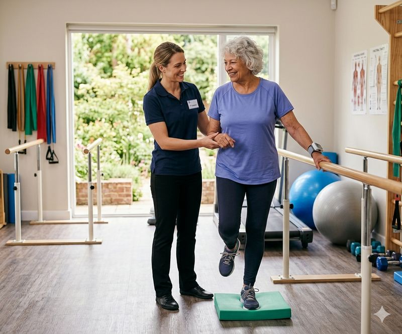 Physical therapy session at The Waters of Rockport